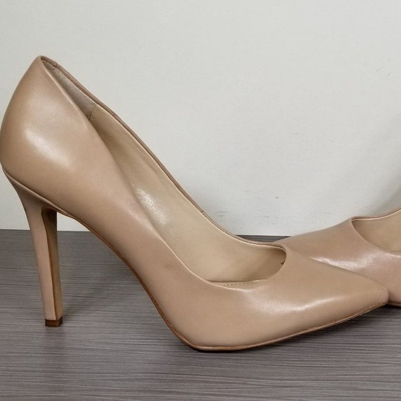 Vince Camuto Kain Pointed Toe Pump, Nude Leather, Womens Size 8.5 / 38.5 - Picture 7 of 10